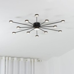Luminária de teto moderna minimalista embutida, abajur de acrílico