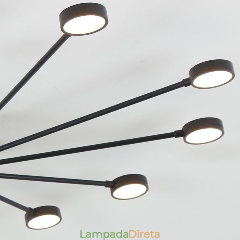 Luminária de teto moderna minimalista embutida, abajur de acrílico