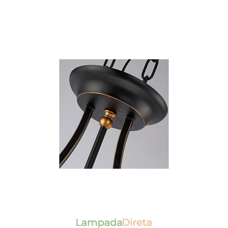Lâmpadas de teto minimalistas retrô Lâmpadas de teto de vidro estilo europeu
