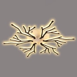 Luminária de teto de acrílico com ramificação embutida