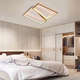 Luminária de teto trapézio em mosaico minimalista de montagem embutida