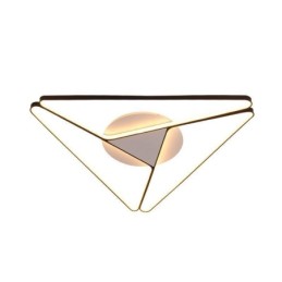 Luminária de teto triangular minimalista embutida