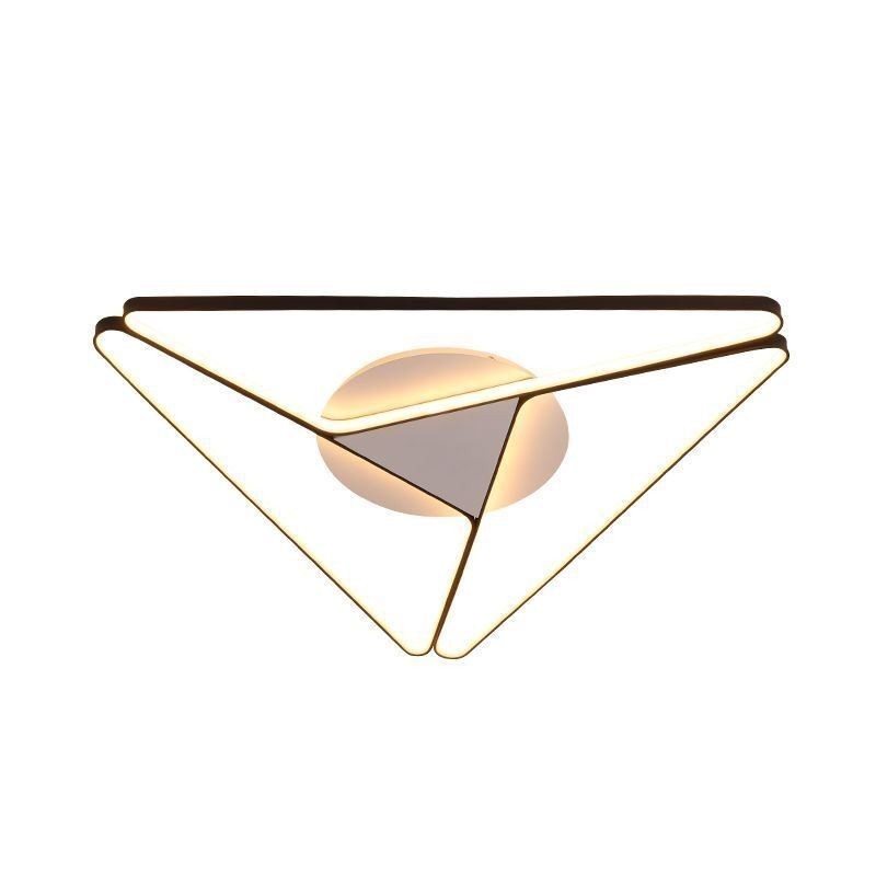 Luminária de teto triangular minimalista embutida