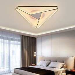 Luminária de teto triangular minimalista embutida