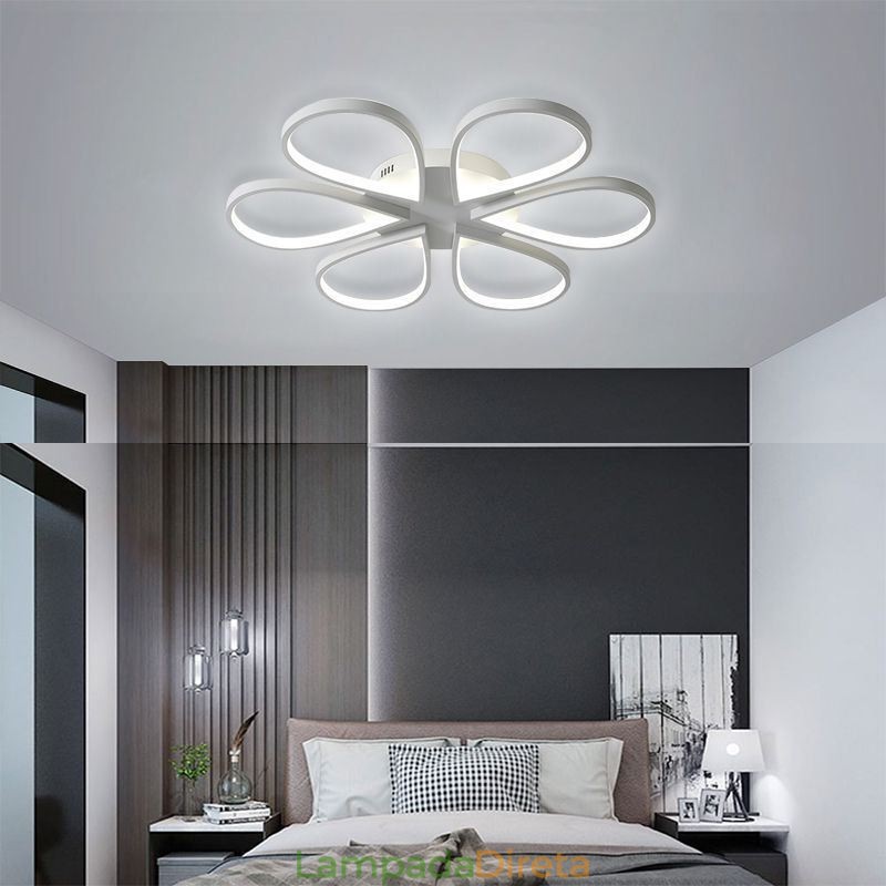 Luminária de teto Clover minimalista embutida