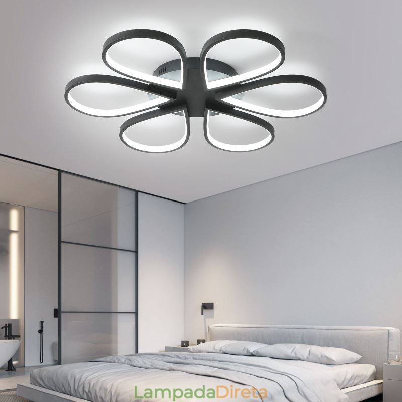 Luminária de teto Clover minimalista embutida