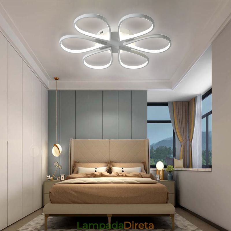 Luminária de teto Clover minimalista embutida