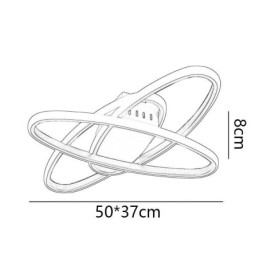 Luminária de teto Planet Minimalista Surround de montagem embutida