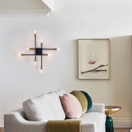 Luz de teto decorativa estilo industrial americano de montagem embutida retrô country