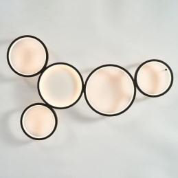 Luminária de teto moderna de alumínio embutida