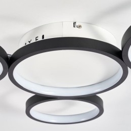 Luminária de teto moderna de alumínio embutida