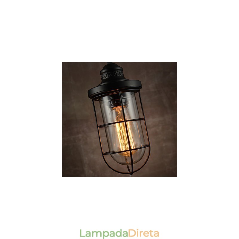Lustre Mini Estilo Moderno Contemporâneo Metal