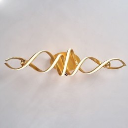 Luminária de teto em espiral de alumínio com montagem embutida moderna