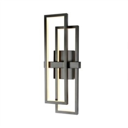 Luminária de teto quadrada geométrica minimalista de alumínio com montagem embutida