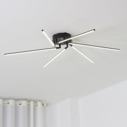 Luminária de teto criativa de moinho de vento em alumínio com montagem embutida