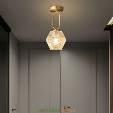 Iluminação de teto criativa moderna de vidro embutido para casa Iluminação de teto criativa moderna de vidro embutido para casa