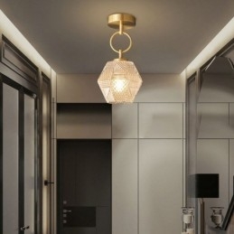 Iluminação de teto criativa moderna de vidro embutido para casa