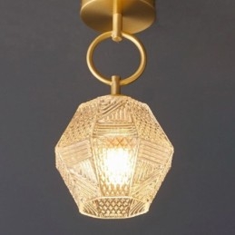 Iluminação de teto criativa moderna de vidro embutido para casa