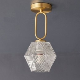 Iluminação de teto criativa moderna de vidro embutido para casa