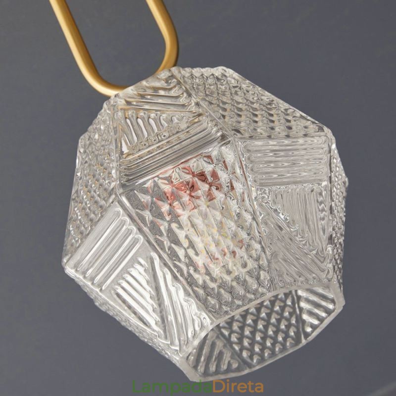 Iluminação de teto criativa moderna de vidro embutido para casa