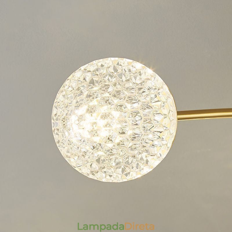 Luminária de teto dourada moderna embutida Luminária decorativa