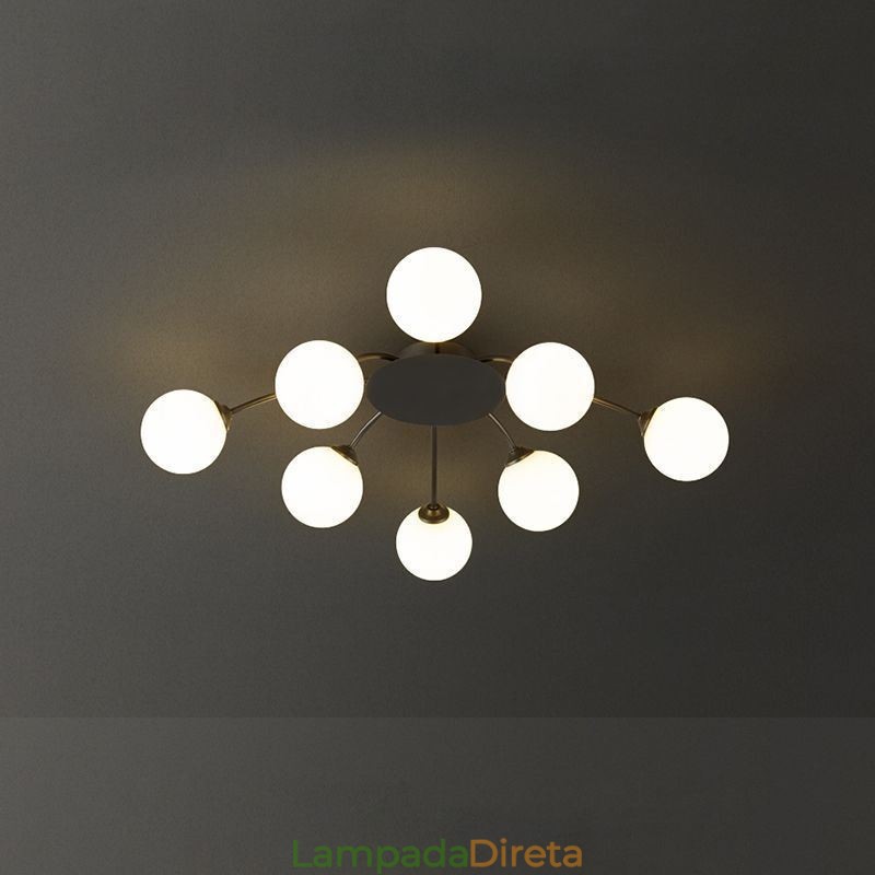 Luminária de teto preta embutida moderna luminária decorativa