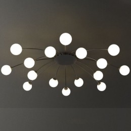 Luminária de teto preta embutida moderna luminária decorativa