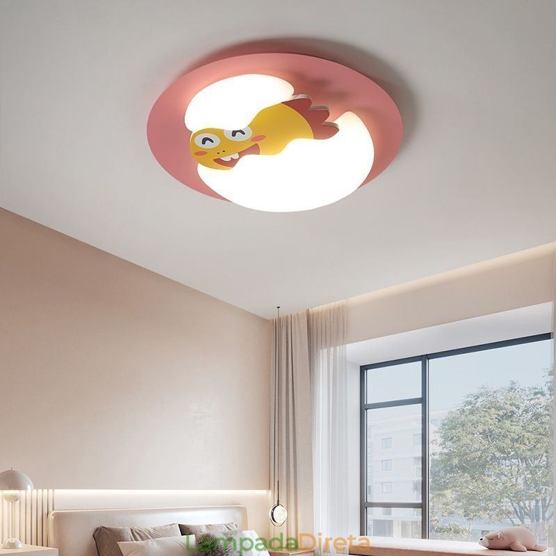 Luminária de teto decorativa moderna embutida de desenho animado