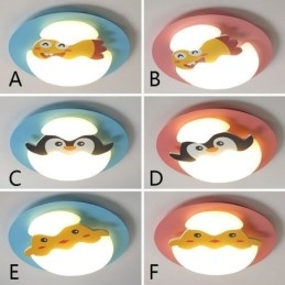 Luminária de teto decorativa moderna embutida de desenho animado