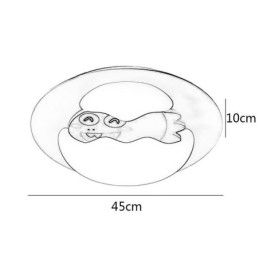 Luminária de teto decorativa moderna embutida de desenho animado