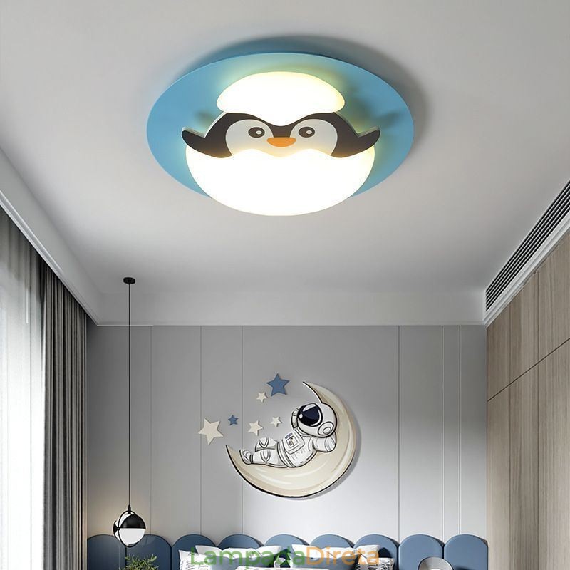 Luminária de teto decorativa moderna embutida de desenho animado