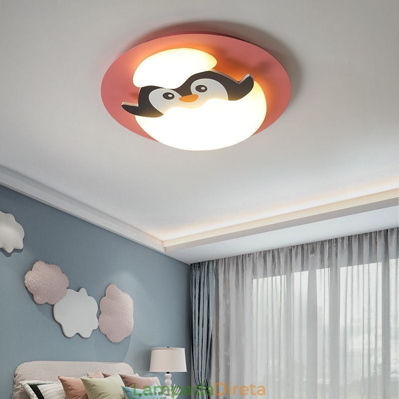 Luminária de teto decorativa moderna embutida de desenho animado