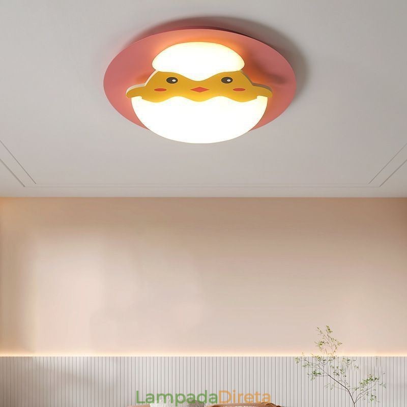 Luminária de teto decorativa moderna embutida de desenho animado