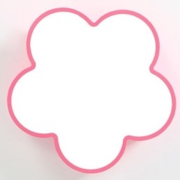 Desenho animado luz de teto flor moderna montagem embutida