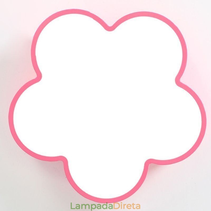 Desenho animado luz de teto flor moderna montagem embutida