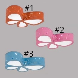 Luminária de teto contemporânea de metal embutida tipo borboleta