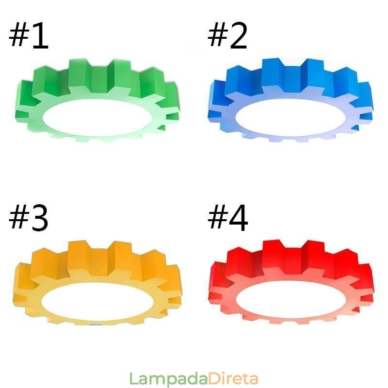 Luminária de teto de desenho animado moderna embutida