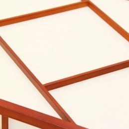 Luminária de teto estilo retrô quadrada embutida