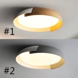 Luminária de teto moderna, luminária de teto redonda acrílica