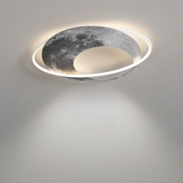 Luminária de teto embutida, luminária de teto em formato de lua