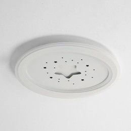 Luminária de teto embutida em formato de estrela