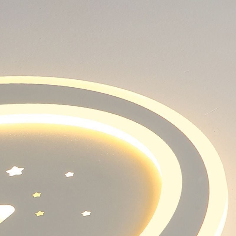 Luminária de teto embutida em formato de estrela
