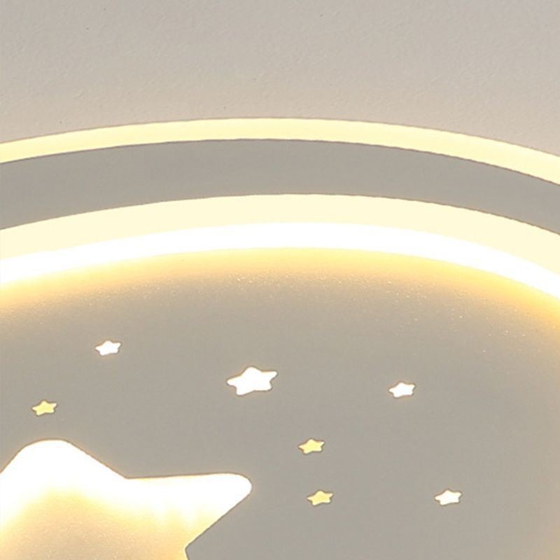 Luminária de teto embutida em formato de estrela