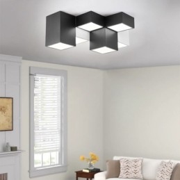 Luminária de teto moderna Cubo Mágico Iluminação de teto