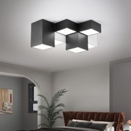 Luminária de teto moderna Cubo Mágico Iluminação de teto