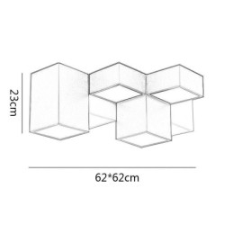 Luminária de teto moderna Cubo Mágico Iluminação de teto