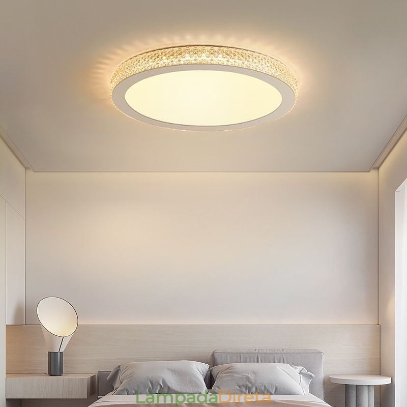 Luminária de teto moderna Shinny Diamond Flush Mount