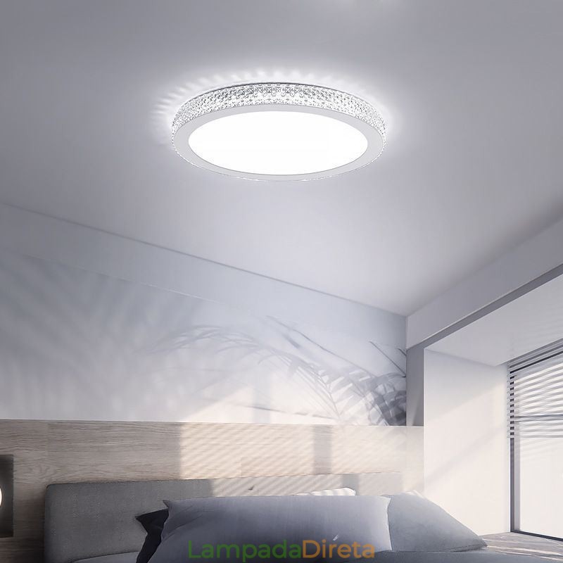 Luminária de teto moderna Shinny Diamond Flush Mount