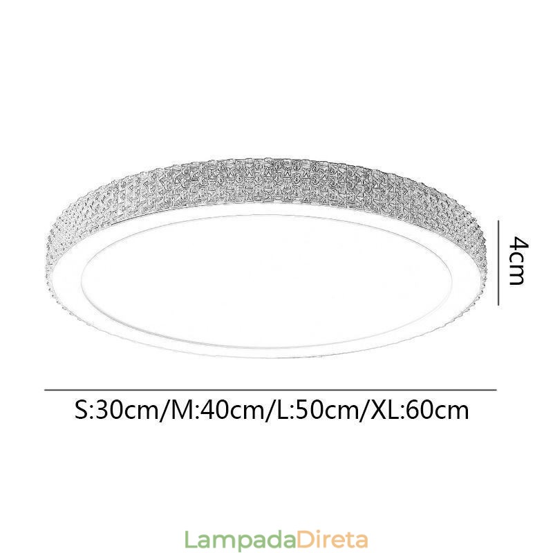 Luminária de teto moderna Shinny Diamond Flush Mount