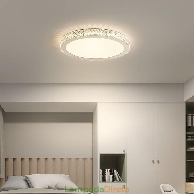 Luminária de teto moderna Shinny Diamond Flush Mount